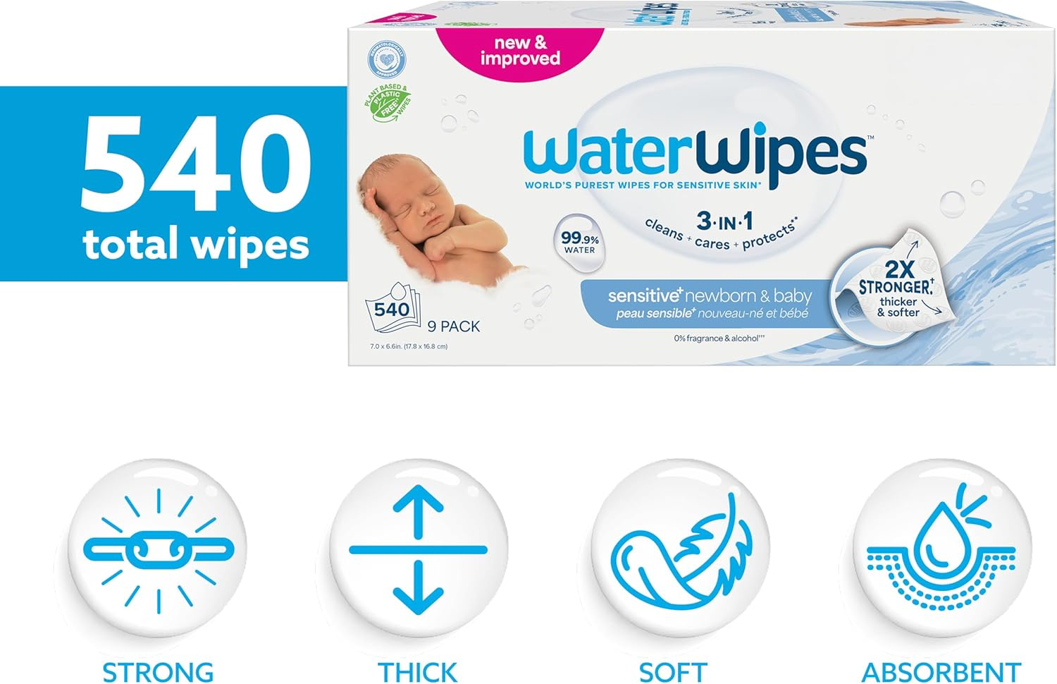 WaterWipes Sensitive+ view 2