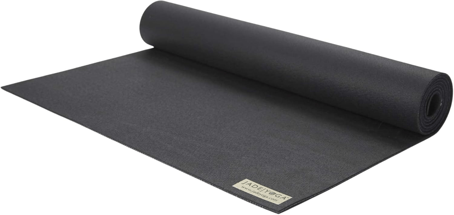 JadeYoga Harmony Yoga Mat - Durable & Thick Gym Fitness Mat, Non-Slip Natural Rubber Yoga Mat