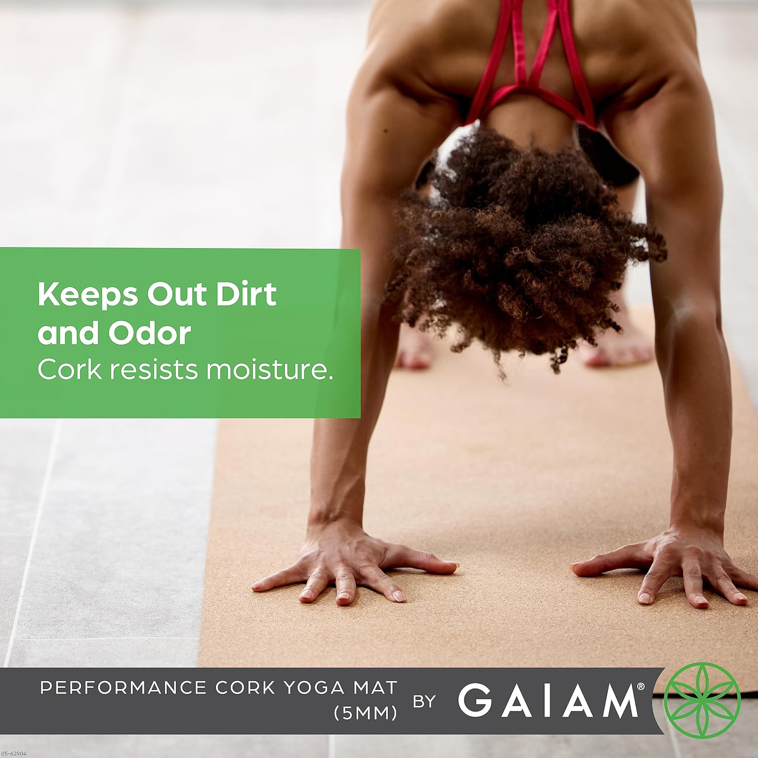 Gaiam Cork Yoga Mat - 68"x24" view 3