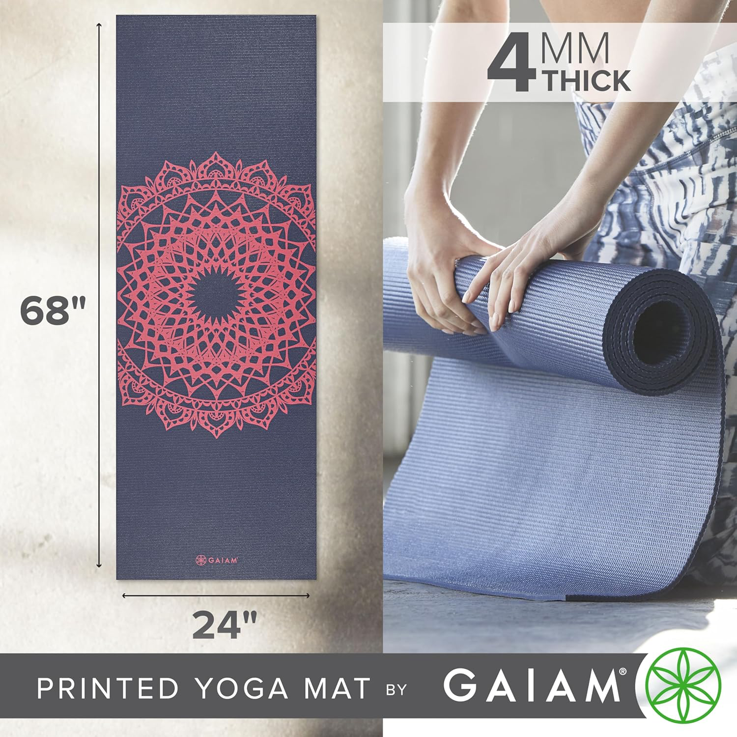 Gaiam Classic Yoga Mat Marrakesh Print view 4