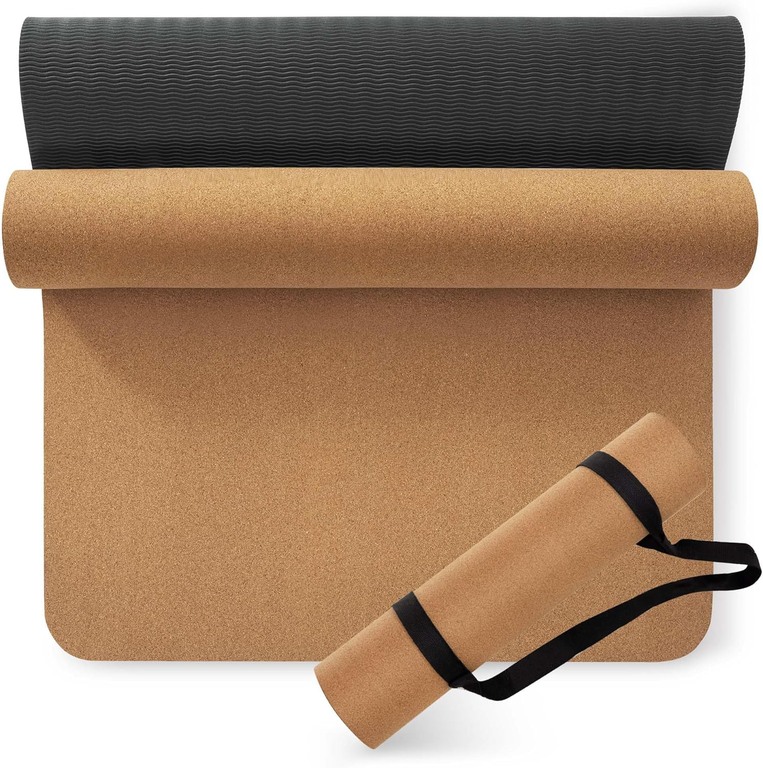 Premium Cork Yoga Mat - 72"x26"
