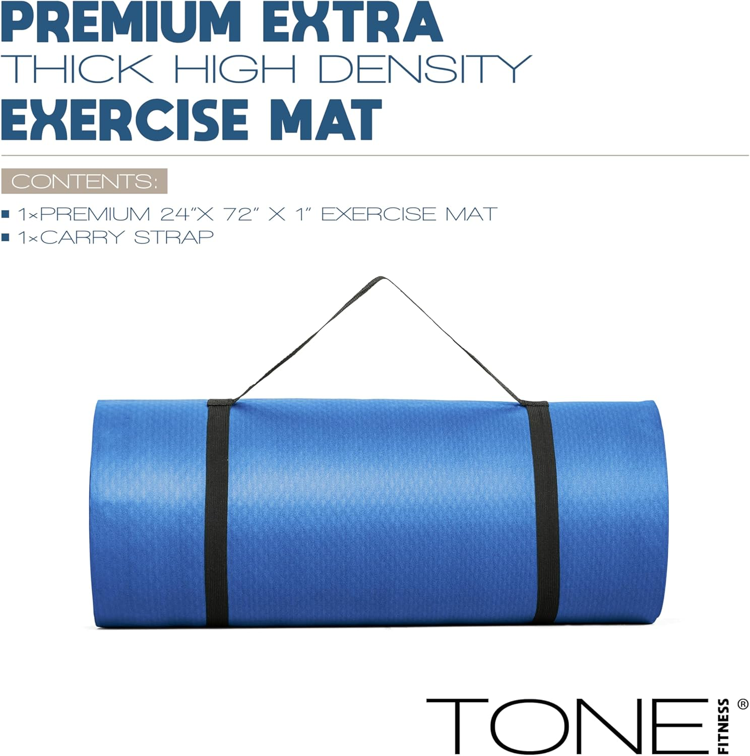 Tone Fitness 1-Inch Thick Yoga Mat view 2