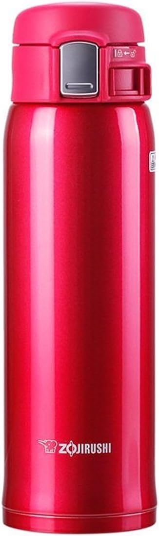 Zojirushi SM-SA48RW Stainless Steel Mug, 16-Ounce, Clear Red